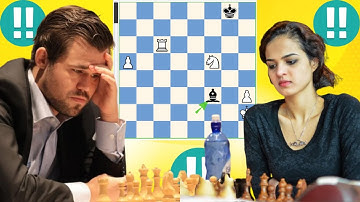 Super Hero Magnus carlsen vs Tania sachdev 58