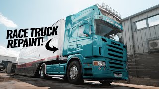 Our V8 Scania Race Truck gets a FULL REPAINT!
