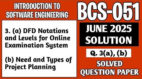 P4- 3(a), (b) | BCS 051 June 2025 Solution | BCS051 Solved Question Paper | Bcs51 Important Question