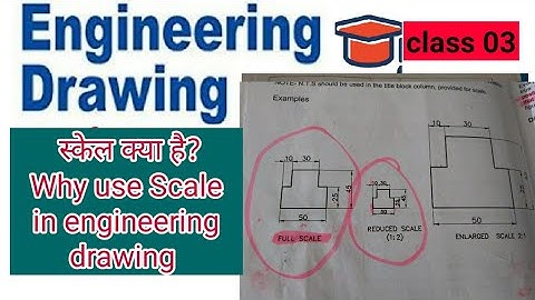 स्केल क्या है?(enlarged scale,full scale,reduced scale)why used scale in engineering drawing?