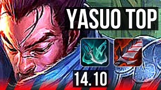 YASUO vs K'SANTE (TOP) | 2300+ games, 6/2/4 | EUW Diamond | 14.10