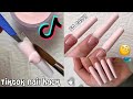 INSANE beginner TIKTOK nail tip hack! How to apply acrylic to your non dominant hand in 10 minutes!