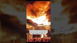 Chinese cinema hall on fire? No, that's just 5D! #cinema #5d #wtfmomment