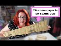 I tried to make a slip from 80 year old newspaper... it went how you would expect 🔥🗑🔥
