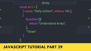 Celebrity New Way to Learn Array - Array In Brief - JavaScript Tutorial Part - 39 Profile