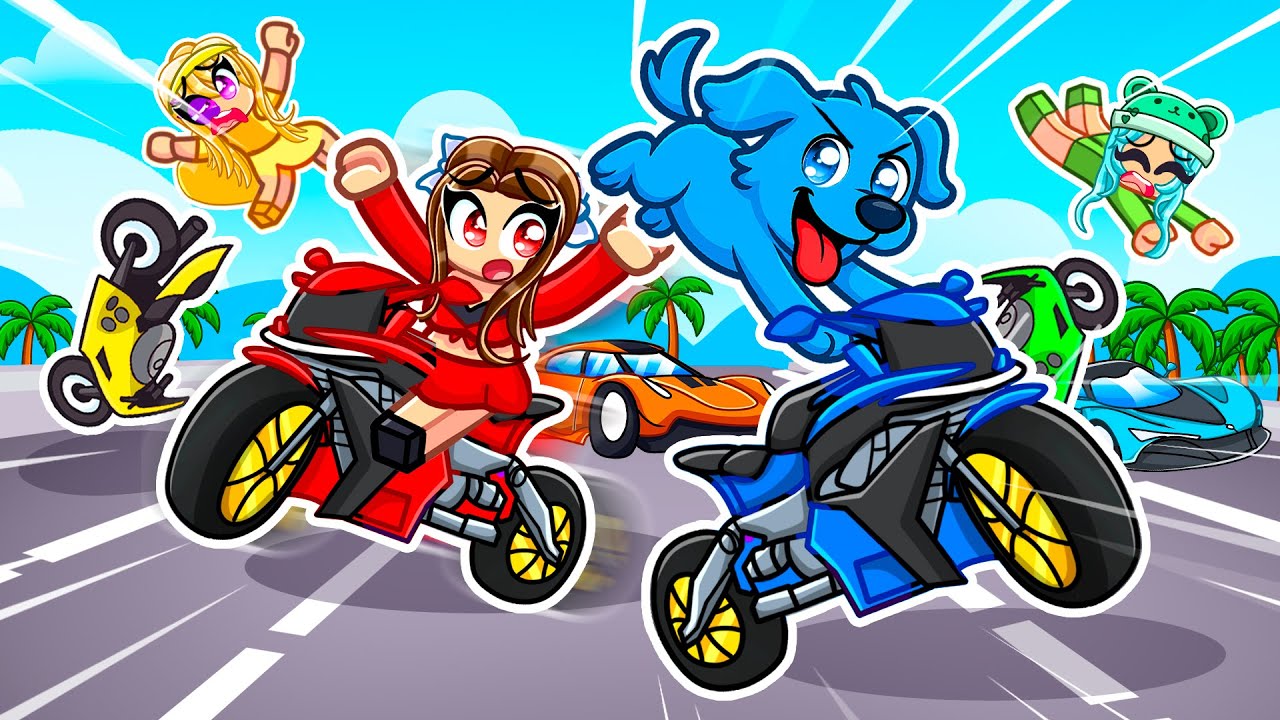 I Became A DOG In MOTORCYCLE MAYHEM! (Roblox)