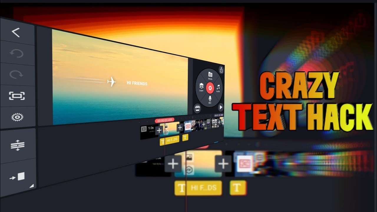 1 crazy text hack that you can do it with kinmaster - YouTube