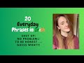 20 EVERYDAY PHRASES IN IRISH! 🗣🇮🇪 AS GAEILGE