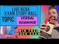 Verbal behavior  bcba exam study hall  fun  experienced instructor 