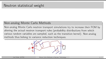 MC simulations:  9.1 Neutron statistical weight