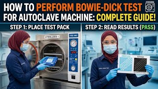 Bowie Dick test.Check efficiency of autoclave.Bowie dick test to confirm sterilization efficiency.