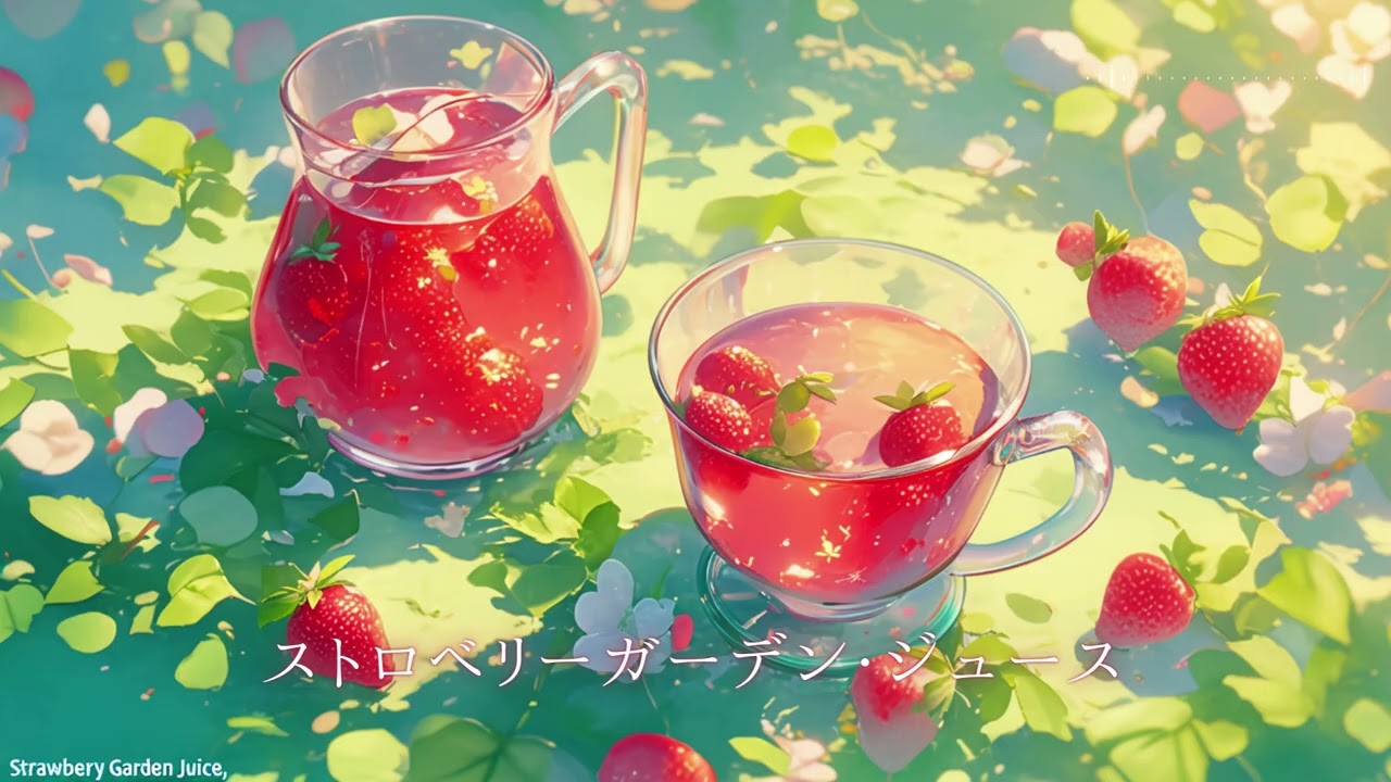 【フリーBGM/1時間】ストロベリーガーデン・ジュース（作業用BGM/勉強用BGM/配信用BGM）