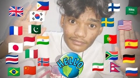 ASMR Hello in Different Languages 