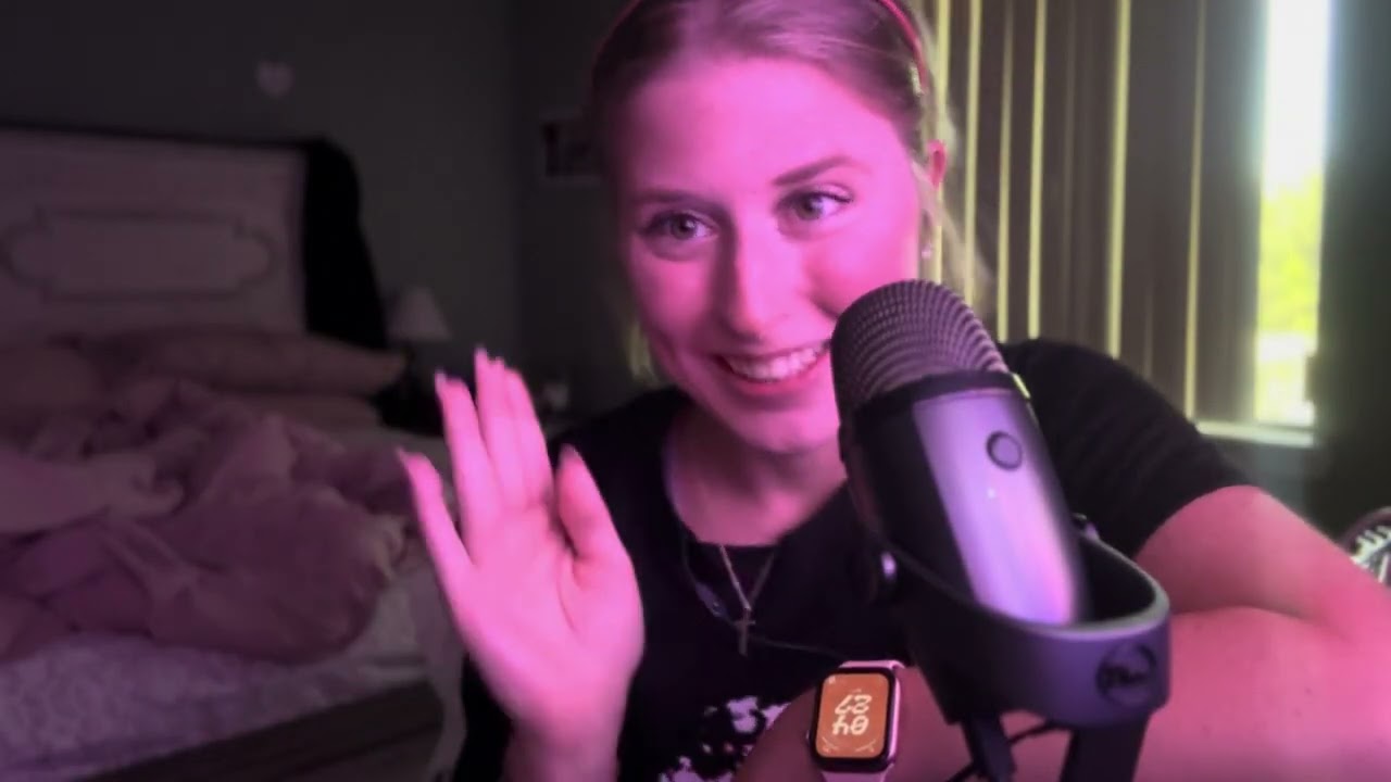 Inaudible Whisper/Apple watch tapping ASMR🩷