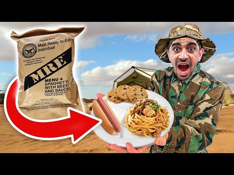 تحدي أكل وجبات طعام الجيش الأمريكي    