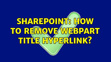 Sharepoint: How to remove webpart title hyperlink?