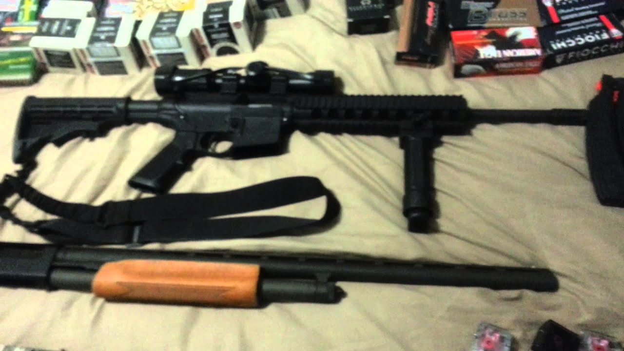 Gun and ammo collection. (Dec 2013)