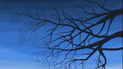 How To Draw Tree Silhouette Step by Step #TreeDrawing