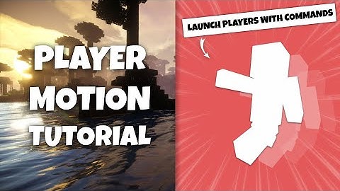 How to Give Players Motion with Commands | Minecraft Tutorial