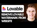 How To Remove Lovable Watermark From Website (Step By Step) 2026!