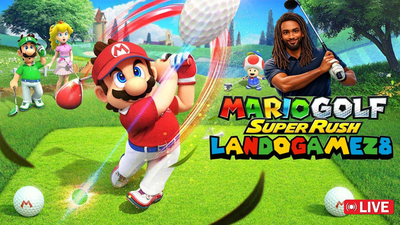 🔴LIVE 🔴 Mario Golf Super Rush 🏌🏾‍♂️⛳️🍄 #mariogolf #mariomonth 
