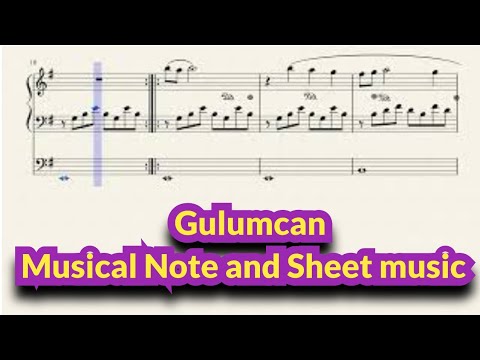 Gulumcan piano cover  -Musical note for Gulumcan  Turkish music                    Omar ALOmari