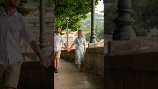 PROPOSAL IN VERONA, AT JULIET'S BALCONY BY ROMEOANDJULIETGUIDE TRAVEL AGENCY