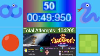 Google Snake Borderless 50 Apples in 49.950s (WR)