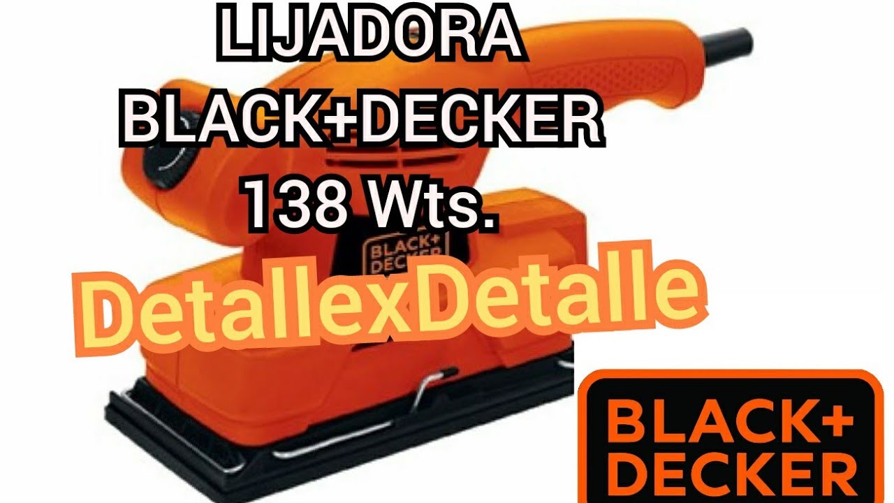 lijadora #BlackDecker #comoseusa #madera #herramientas Lijadora black+decker  138 wts CD455-AR - YouTube