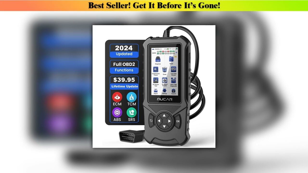 Hands-on MUCAR CDE900 Auto OBD2 Scanner Engine Airbag ABS TCM System Diagnose Code Reader WIFI Upda