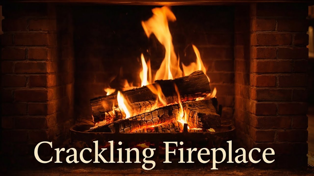 Crackling Fireplace Sounds | Warm, Calm & Cozy Winter Ambience🔥 - Caminetto acceso con scricchiolio 