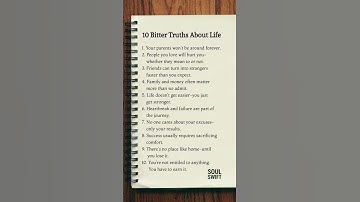 10 Bitter Truths About Life 💔 | Reality of Life You Must Know 😔 #LifeLessons #Truth