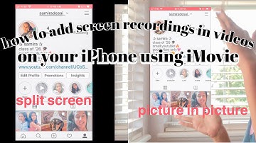 how to add a screen recording in a video using iMovie with an iPhone