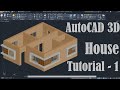 AutoCAD 3D House Modeling Tutorial - 1