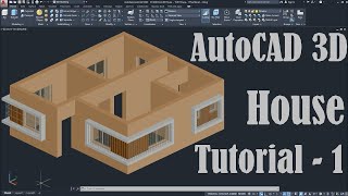 AutoCAD 3D House Modeling Tutorial  1