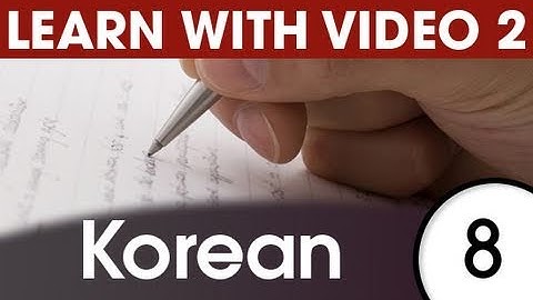 Learn Korean with Video - Korean Expressions and Words for the Classroom 1