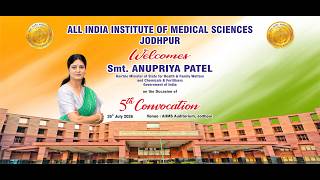 AIIMS JODHPUR 5TH CONVOCATION CEREMONY | 26 July 2026