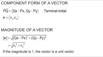 8.2 Vectors in the Coordinate Plane