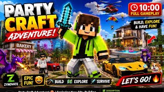 I Built My DREAM HOUSE in Party Craft! 🏠🔥 | 10 Minutes of Crazy Gameplay screenshot 1