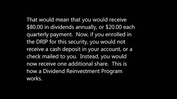 All About Dividends Part 7: What is a DRIP?  Dividend Reinvestment Program Explained.