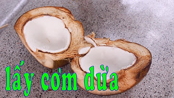 Cách LẤY CƠM DỪA làm mứt tết BẰNG TAY KHÔNG đơn giản | Zui Vào Bếp