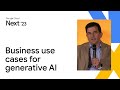Common business use cases for generative ai