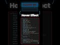 Hover Effect using HTML&amp;CSS❤️#shorts #html #htmlcss #css #csstricks #cssanimation #tutorial