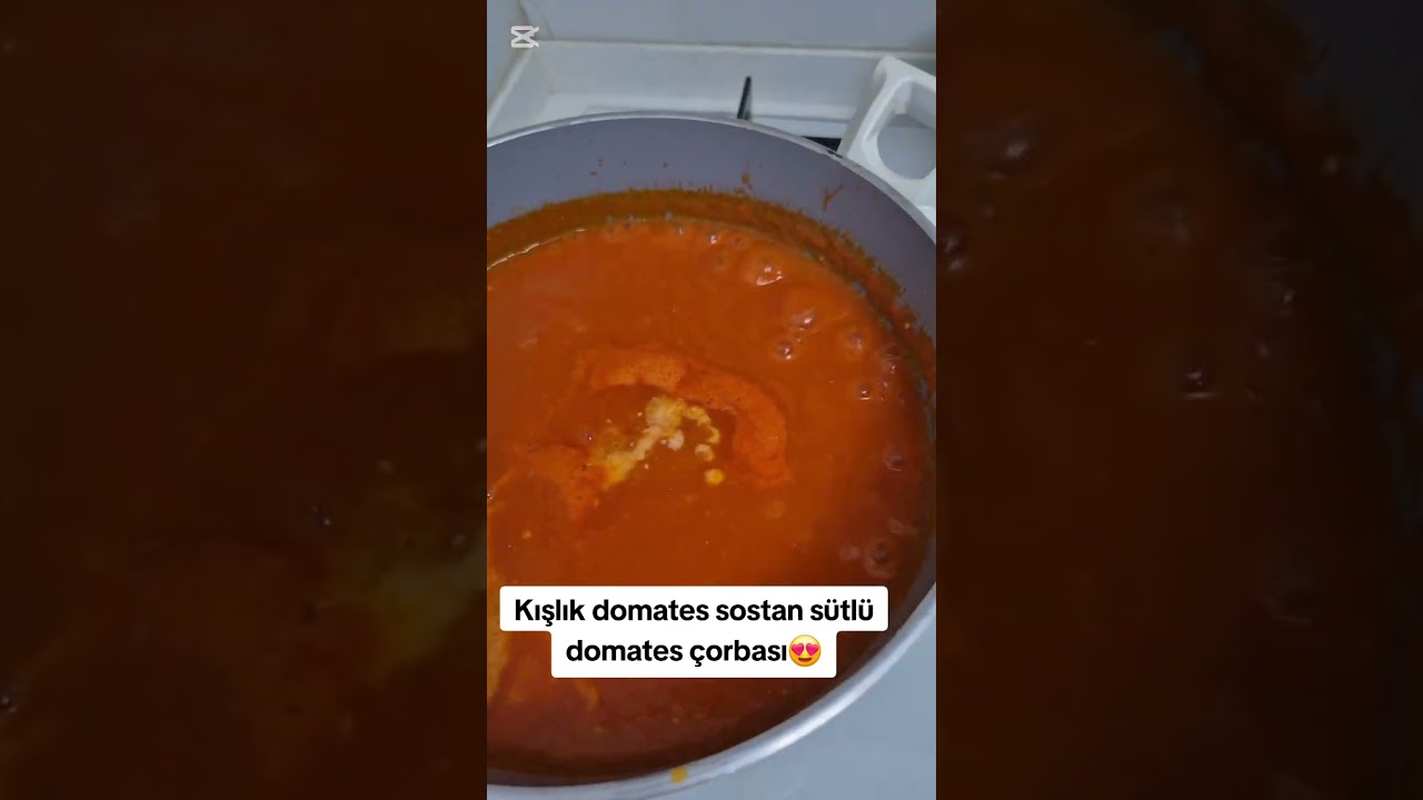 Kışlık Domates Sostan Sütlü Domates Çorbası 🍅🥛 | Pratik ve Nefis Çorba Tarifi #shorts