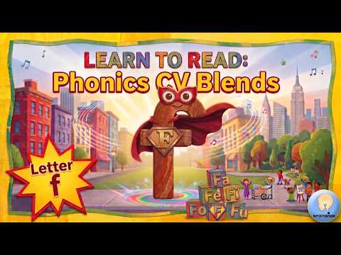 Learn to Blend Sounds | Letter F | fa fe fi fo fu | Phonics for Kids