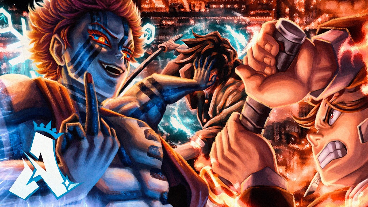 Akaza vs Tanjiro e Tomioka (Demon Slayer) | SOCANDO NESSES BETINHAS 😈 👊 | Ashur4