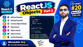 ReactJS Objects Part 2 | Add & Delete Properties, Object Methods