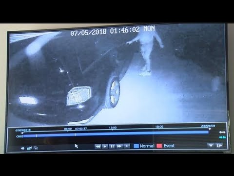 Thieves caught on camera attempting to unlock cars - YouTube
