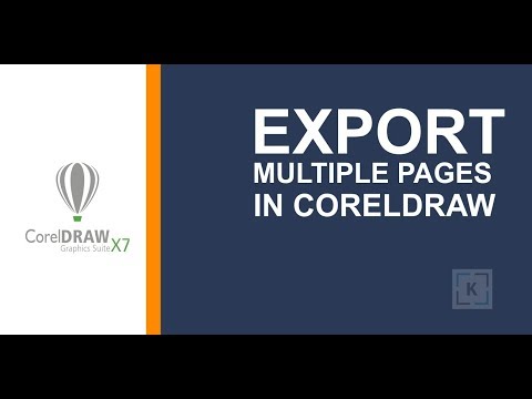 How to export multiple pages in coreldraw