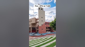 DTU campus at 7 AM ❤️ | #dtu #engineering #collegelife